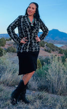 Load image into Gallery viewer, Aztec Black Concho Blazer