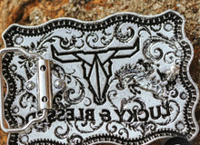 Load image into Gallery viewer, Western Silver buckle