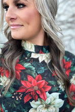Load image into Gallery viewer, Meet Me Under The Poinsettia Mesh Top