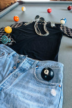 Load image into Gallery viewer, Checkered In Black Mesh Top