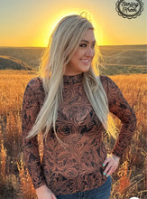 Load image into Gallery viewer, Country Road Leather Mesh Top