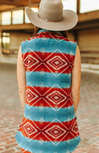Load image into Gallery viewer, Aztec Wool Blend Sleeveless Shacket