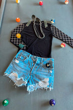 Load image into Gallery viewer, Checkered In Black Mesh Top