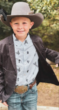 Load image into Gallery viewer, Keep’em Cowboy Blazer- Midnight