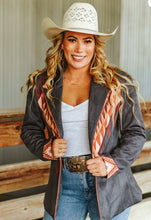 Load image into Gallery viewer, Black Aztec Lapel Blazer