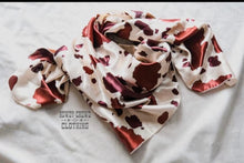 Load image into Gallery viewer, Brown Cowprint Wild Rag