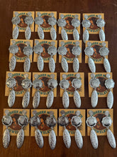 Load image into Gallery viewer, Silver Concho Earrings