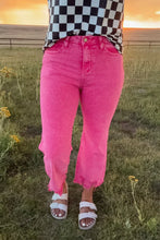 Load image into Gallery viewer, Pink Crop Jeans