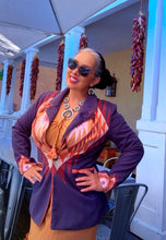 Load image into Gallery viewer, Grey Aztec Lapel Blazer