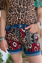 Load image into Gallery viewer, Patched Up Shorts Leopard Long