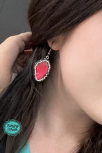 Load image into Gallery viewer, Round Rock Crimson Earrings