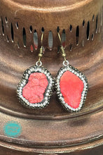 Load image into Gallery viewer, Round Rock Crimson Earrings