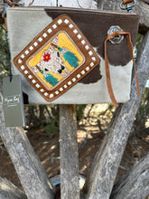 Load image into Gallery viewer, Sublime Cow Print Hand Tooled Purse