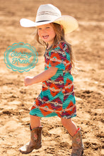 Load image into Gallery viewer, Actin’ Up Aztec Girls Dress