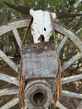 Load image into Gallery viewer, Blue Vine Hand Tooled Hand Tooled Purse