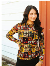Load image into Gallery viewer, Vintage  Collage Mesh Top
