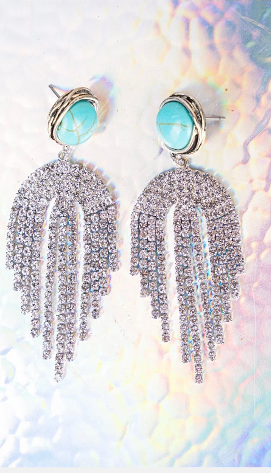 Cordova Cascade Crystal Fringe Earrings