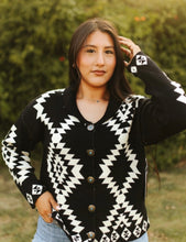Load image into Gallery viewer, Aztec Knit Button Down Cardigan
