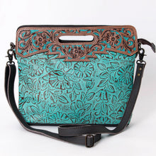 Load image into Gallery viewer, Olay American Darling Turquoise Croc Clutch
