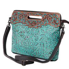 Load image into Gallery viewer, Olay American Darling Turquoise Croc Clutch
