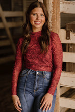 Load image into Gallery viewer, Tooled in Red Mesh Top
