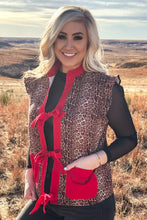 Load image into Gallery viewer, Red Dust Leopard Vest
