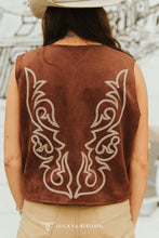 Load image into Gallery viewer, Boot Stitch Brown Vest
