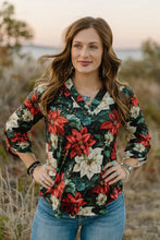 Load image into Gallery viewer, Poinsettia Season Top
