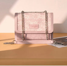 Load image into Gallery viewer, Wrangler Chic Lace Chain Shoulder Bag Pink
