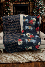 Load image into Gallery viewer, Branded Blu Christmas Blanket
