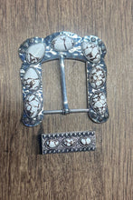 Load image into Gallery viewer, Buckle Up White Belt Buckle
