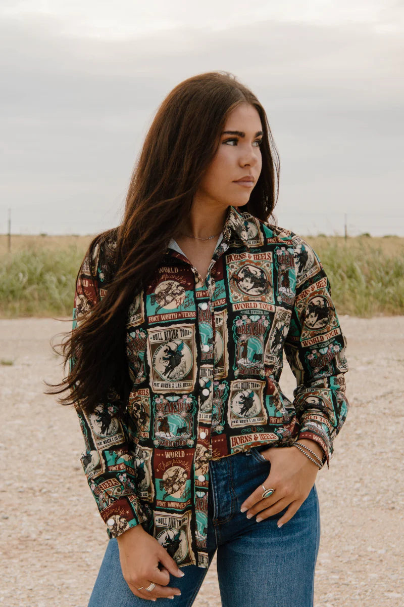 Vintage Rodeo Button Up