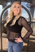 Load image into Gallery viewer, Stars At Night Mesh Top
