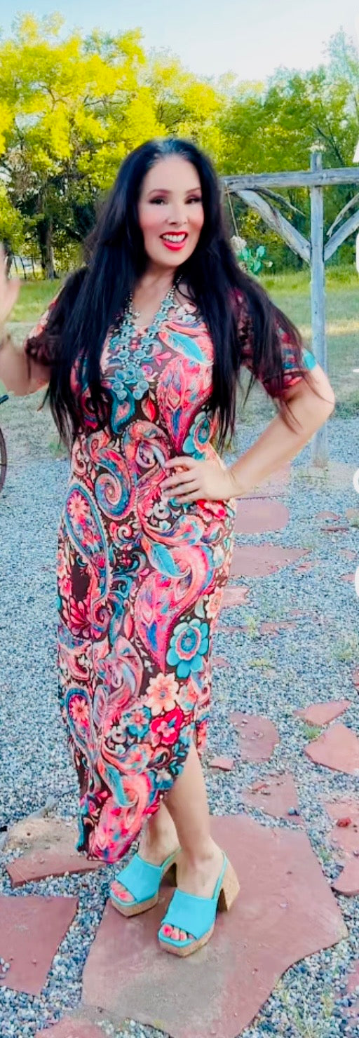 Paisley Of My Heart Maxi Dress