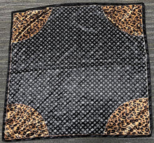 Load image into Gallery viewer, Black Leopard Wild Rag

