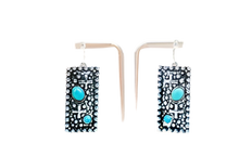Load image into Gallery viewer, Turquoise Crosspointe Earrings
