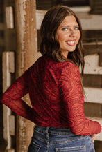 Load image into Gallery viewer, Tooled in Red Mesh Top
