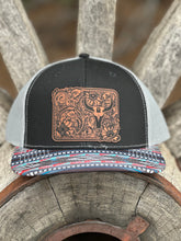 Load image into Gallery viewer, Double Bar-M Brown Patch Aztec Cap
