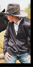Load image into Gallery viewer, Keep’em Cowboy Blazer- Midnight
