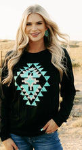 Load image into Gallery viewer, Icy Aztec Long Sleeve T-Shirt No
