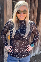 Load image into Gallery viewer, Bandana Babe Mesh Top Black
