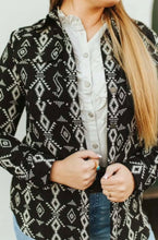 Load image into Gallery viewer, Aztec Black Overshirt

