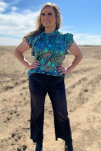 Load image into Gallery viewer, Wild Charm Turquoise Top
