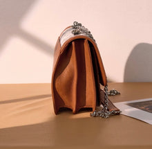 Load image into Gallery viewer, Wrangler Chic Lace Chain Shoulder Bag-Brown
