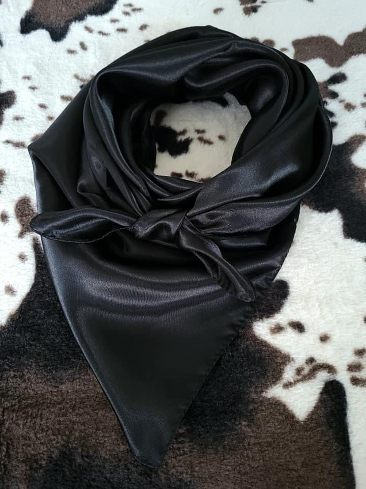 Solid Black Wild Rag