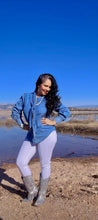 Load image into Gallery viewer, Highway Blues Jean Top
