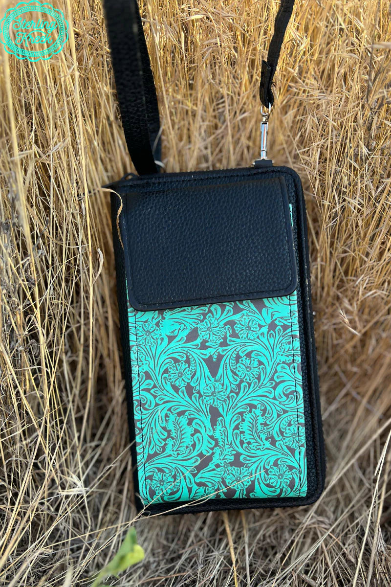 Tooled Cell Phone Wallet