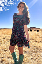 Load image into Gallery viewer, Painted Night Paisley Dress
