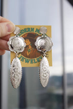 Load image into Gallery viewer, Silver Concho Earrings
