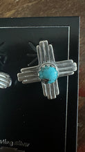 Load image into Gallery viewer, New Mexico Zia Turquoise Small Stud Earrings

